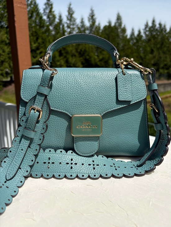 Coach Handbags - COACH Pepper Satchel In Marine CA234